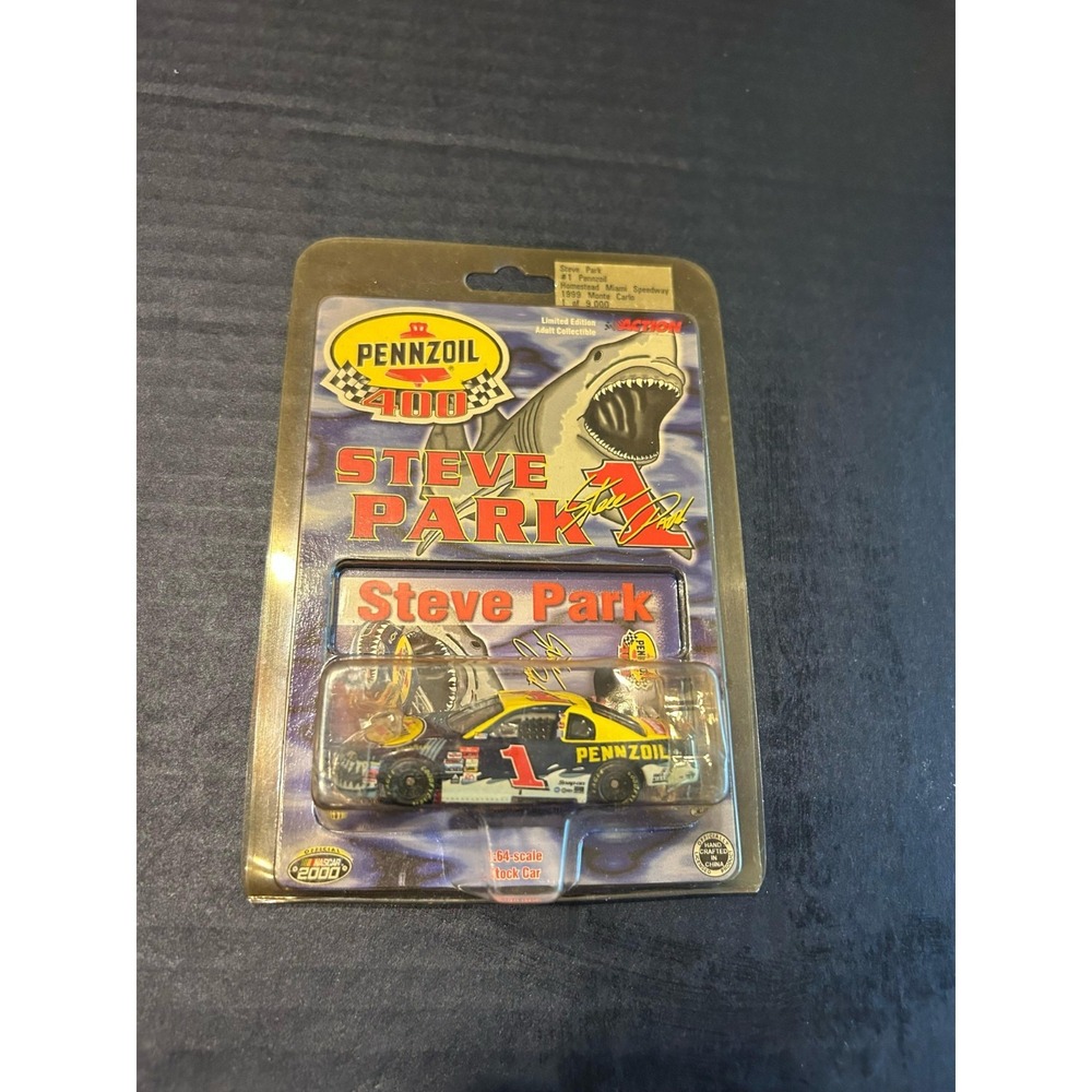 1999 Steve Park #1 Pennzoil Chevrolet Homeostead‎ Shark 1/64 Action Diecast NIP